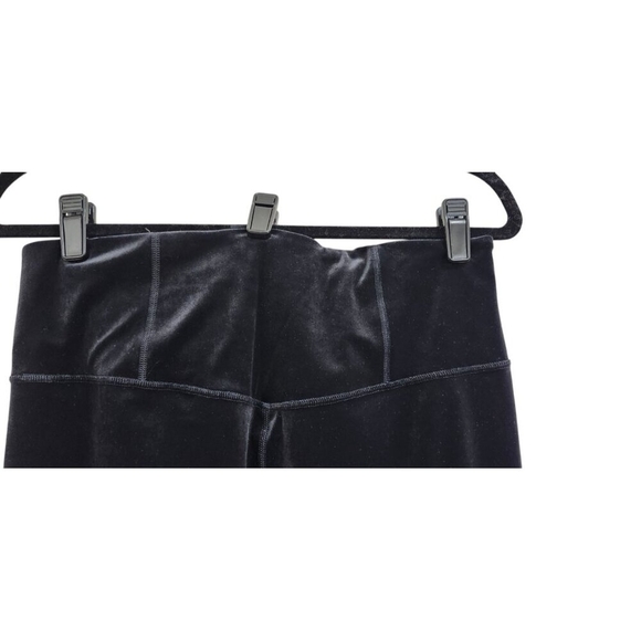 Athleta Elation Ultra High-Rise Velvet Tight/Legging Black Nylon Blend SZ L - Picture 5 of 7